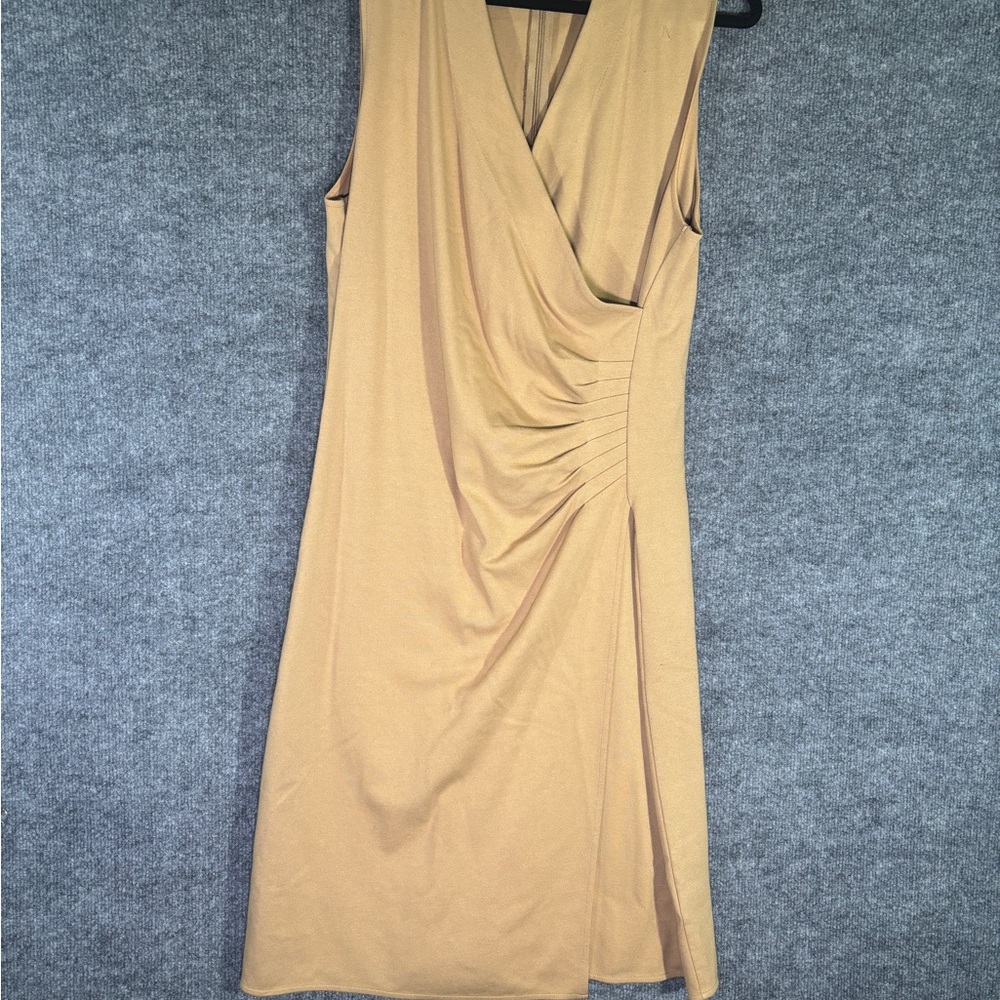 Ralph Lauren Tan Midi Dress